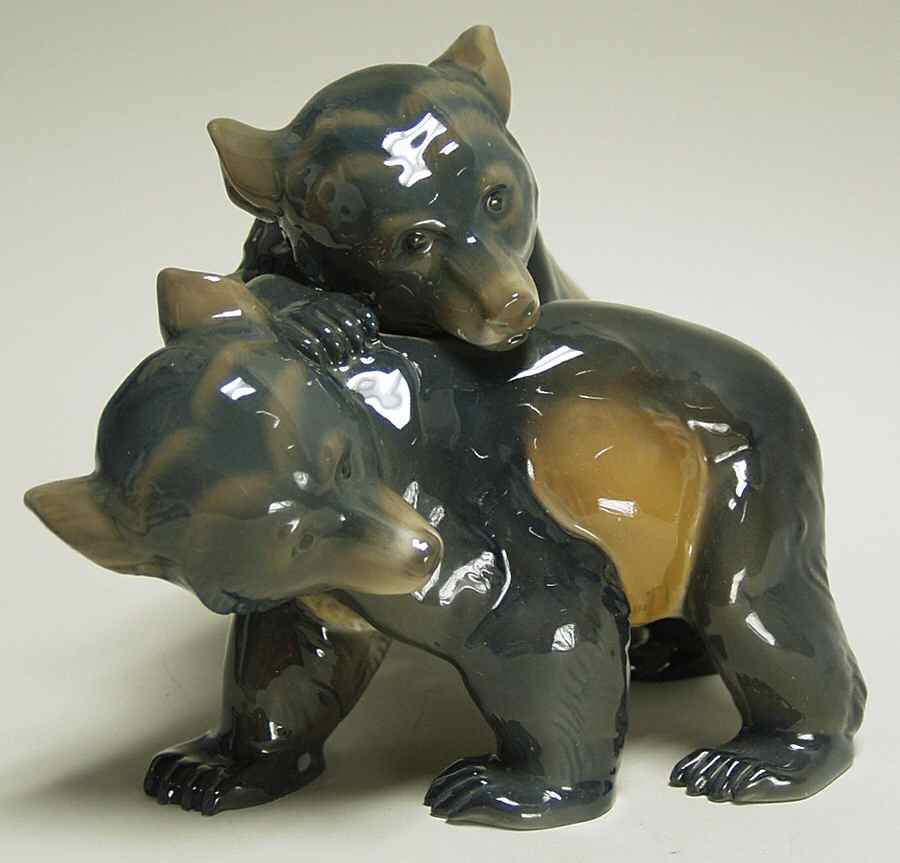 Rosenthal Figurine Playing Bear Cubs - Boxed by Rosenthal - Continental-1