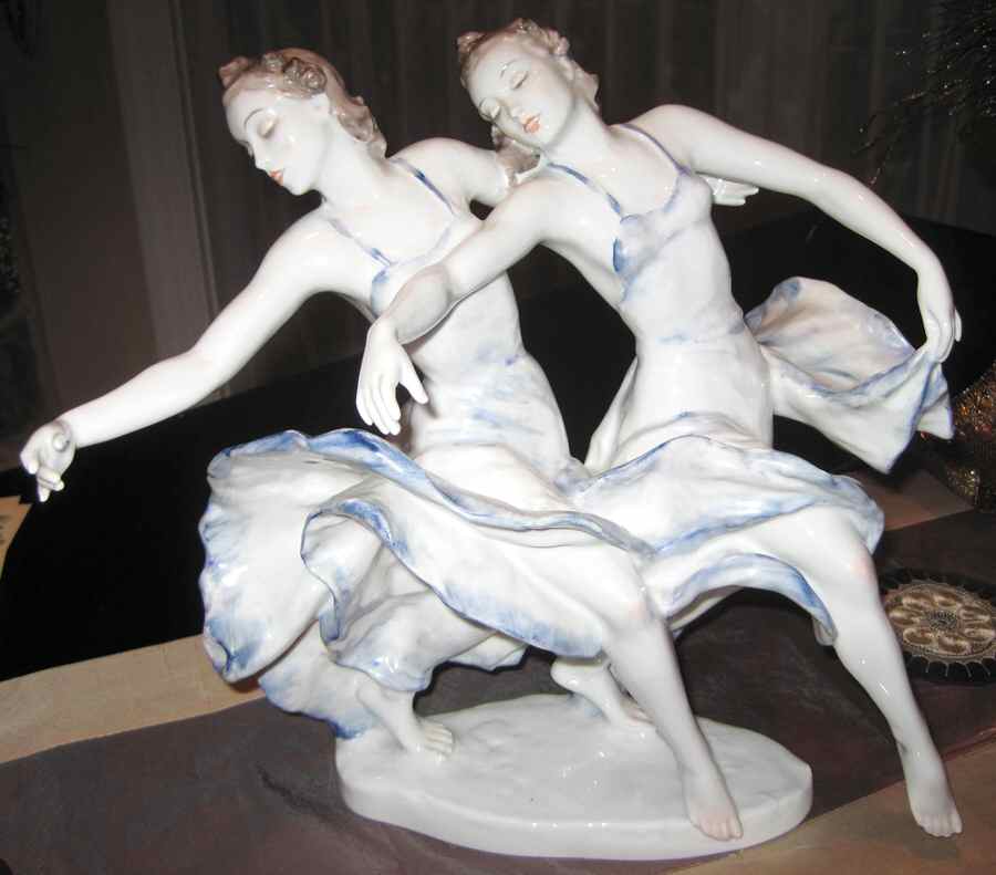 Rosenthal Figurine Emperor Waltz Hopfner Sisters - No Box by Rosenthal - Continental-1