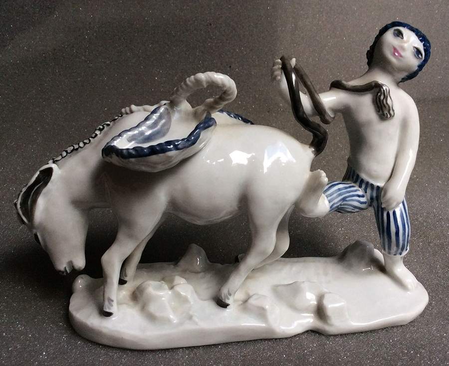 Rosenthal Figurine Donkey Driver - No Box by Rosenthal - Continental-1
