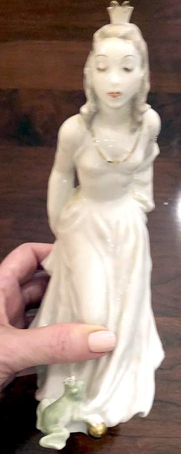 Rosenthal Figurine Frog Queen-Gold Accent - No Box by Rosenthal - Continental-1