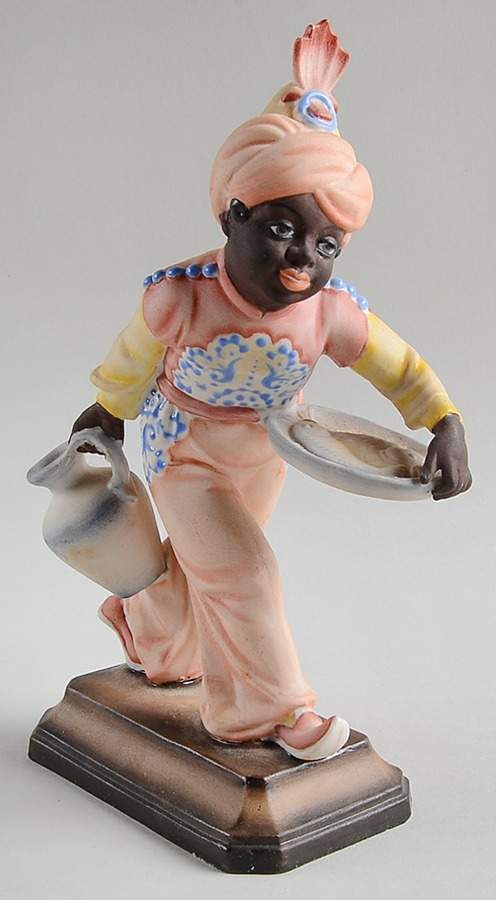 Rosenthal Figurine Moor W/ Fish Plate-Color - No Box by Rosenthal - Continental-1