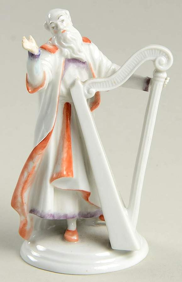 Rosenthal Figurine Man With Harp - No Box by Rosenthal - Continental-1
