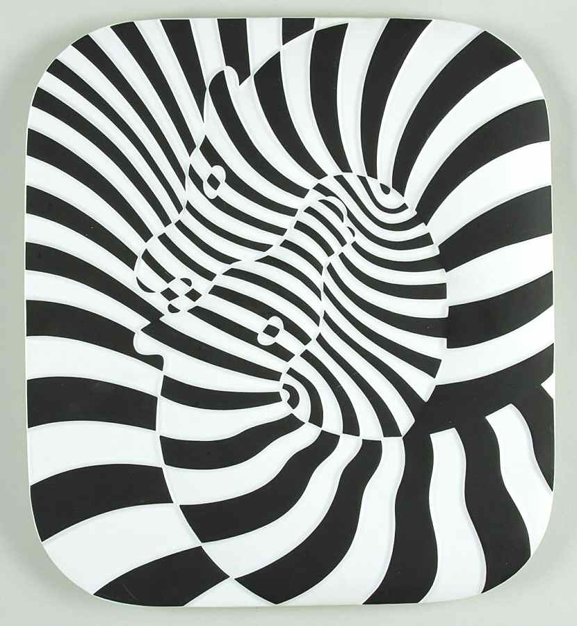 Year Artist Plate 1977 Victor Vasarely - Boxed by Rosenthal - Continental-1