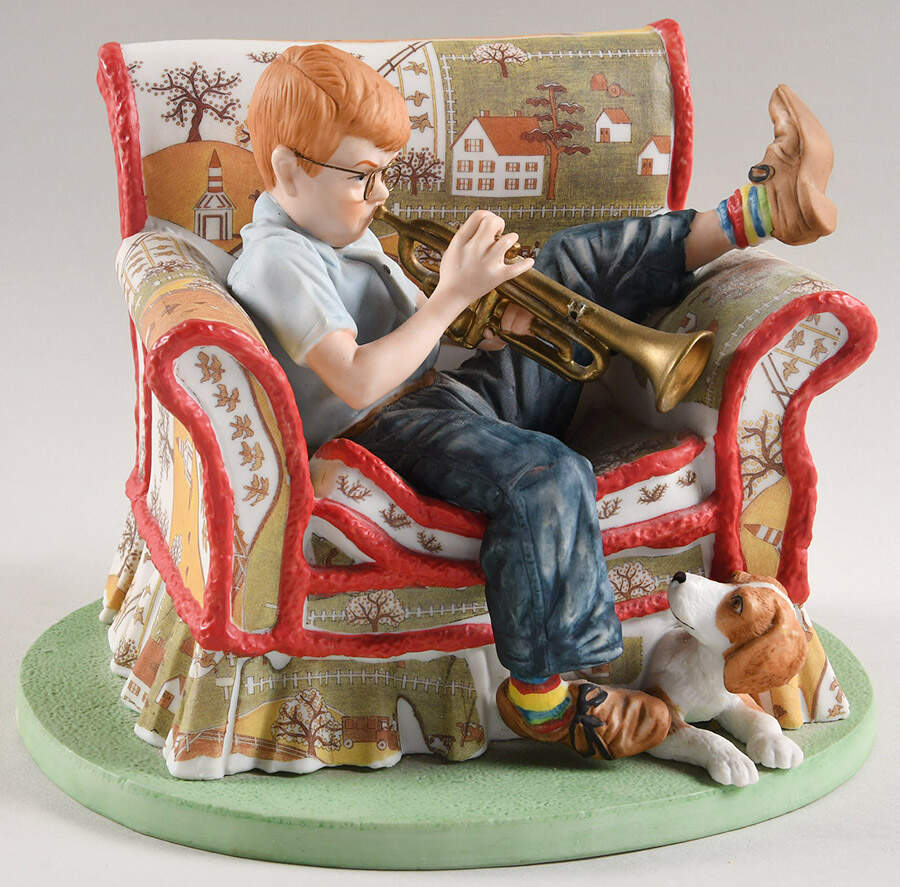 Rockwell Museum Figurine The Trumpeter - Boxed by Rockwell Museum-1