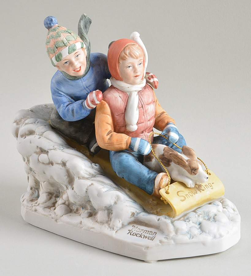 Rockwell Museum Figurine Downhill Racer - No Box by Rockwell Museum-1