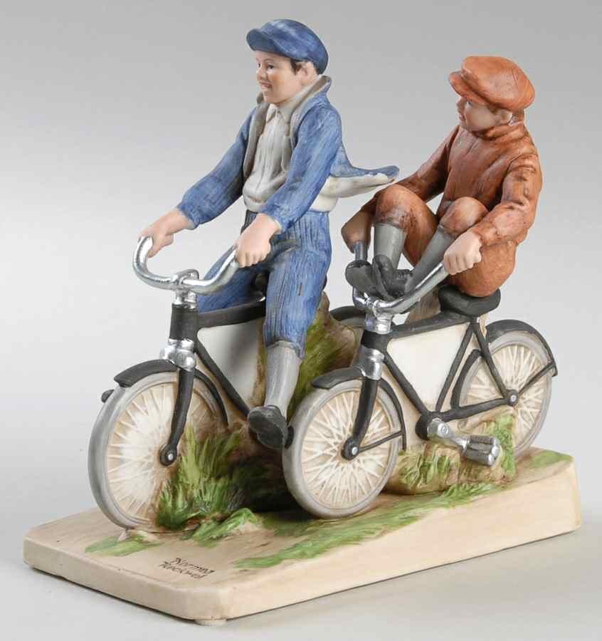 Rockwell Museum Figurine Bicycle Boys - Boxed by Rockwell Museum-1