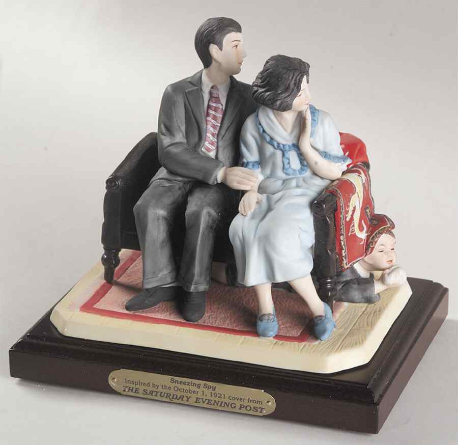 Rockwell Museum Figurine The Sneezing Spy - No Box by Rockwell Museum-1