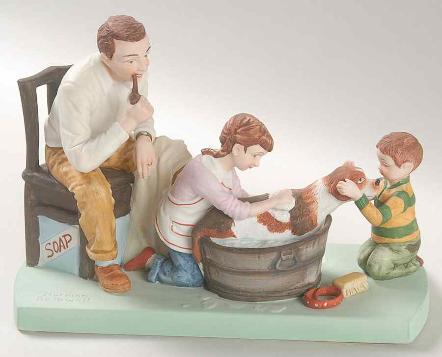 American Family 1 Washing Our Dog - No Box by Rockwell Museum-1