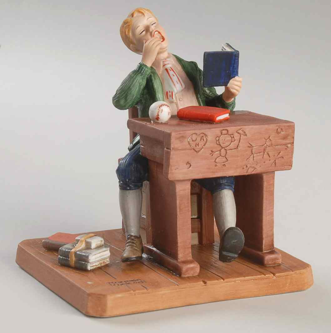 Norman Rockwell Classic Bored Of Education - Boxed by Rockwell Museum-1