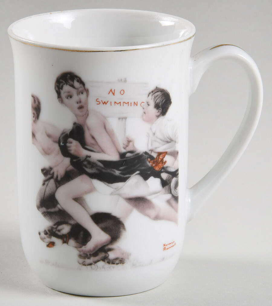 Rockwell Museum Mug No Swimming - No Box by Rockwell Museum-1