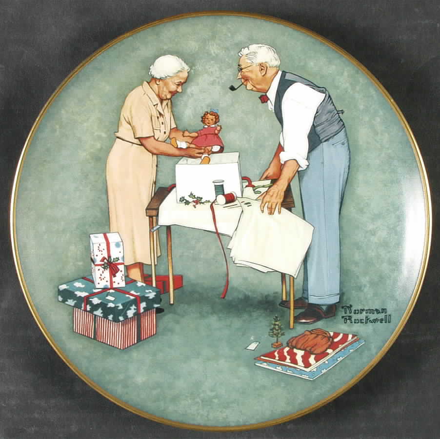 American Family I Wrapping Christmas Presents - No Box by Rockwell Museum-1