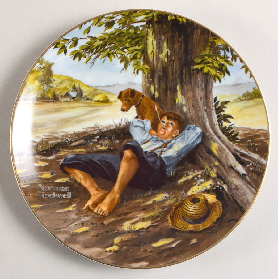 Classic Plate Collection Spring Fever - Boxed by Rockwell Museum-1