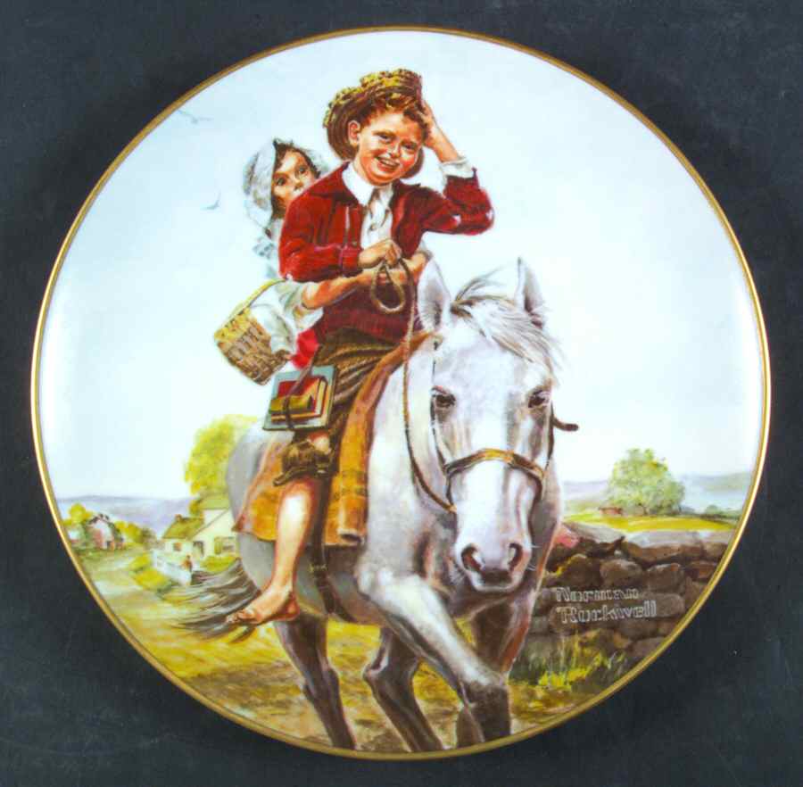 Classic Plate Collection Off To School - Boxed by Rockwell Museum-1
