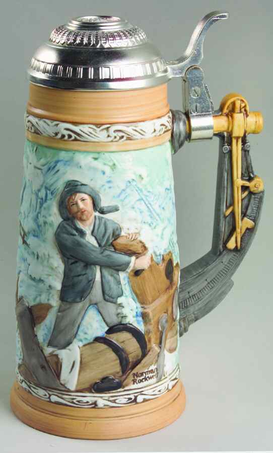 Rockwell Museum Steins Braving The Storm - Boxed by Rockwell Museum-1