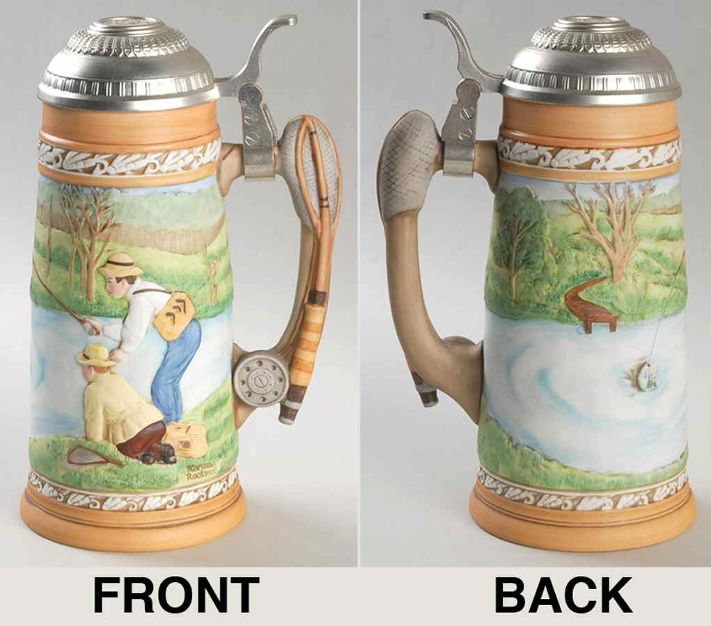 Rockwell Museum Steins Fishin Pals - Boxed by Rockwell Museum-1