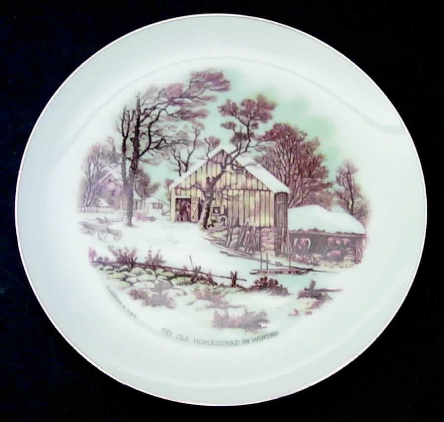 Currier & Ives Old Homestead In Winter - No Box by Royal Albert-1