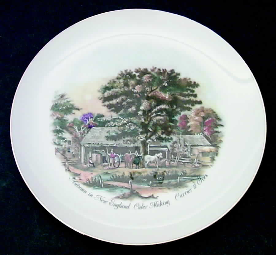 Currier & Ives Autumn In New England Cider Making - Boxed by Royal Albert-1