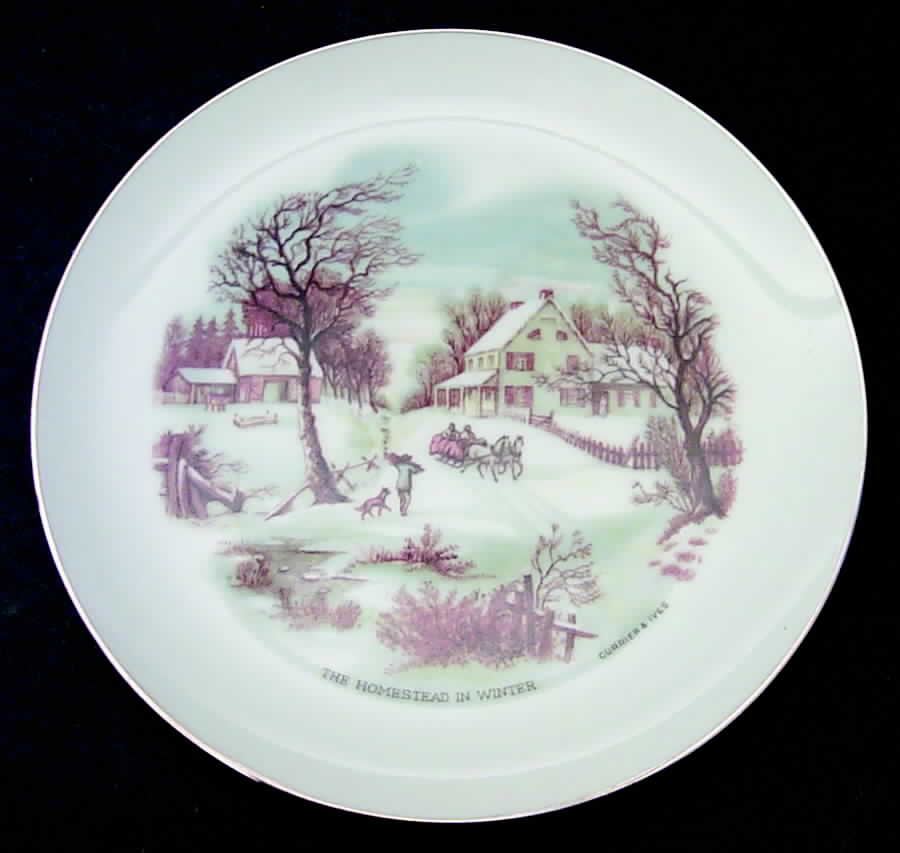 Currier & Ives The Homestead In Winter - Boxed by Royal Albert-1