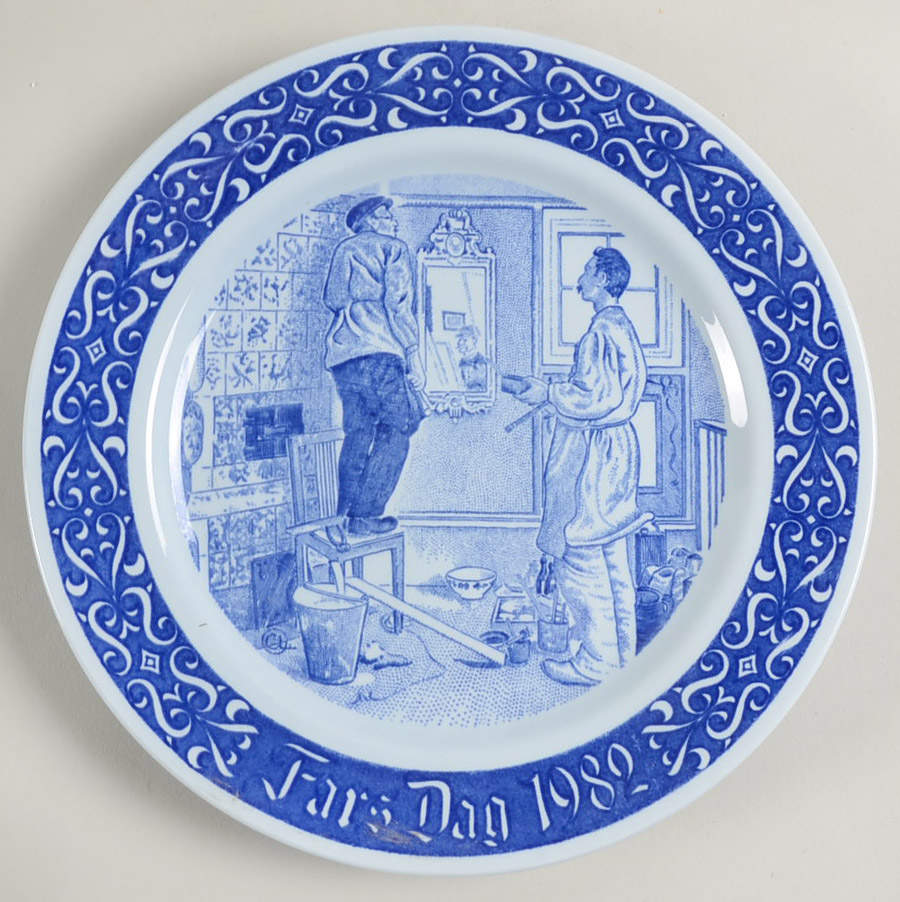 Fathers Day Plate House Servants - Boxed by Rorstrand-1