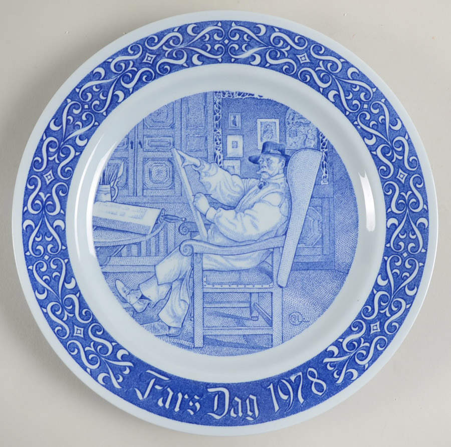 Fathers Day Plate In The Studio - No Box by Rorstrand-1