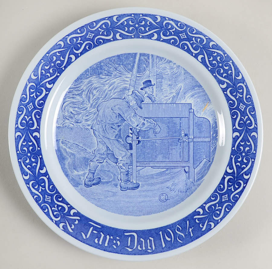 Fathers Day Plate Father Working - Boxed by Rorstrand-1