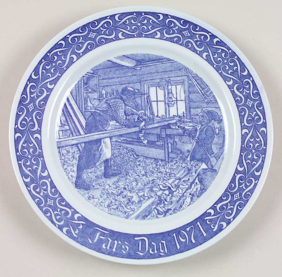 Fathers Day Plate Father And Child - With Box by Rorstrand-1