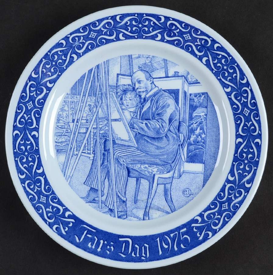 Fathers Day Plate Painting - Boxed by Rorstrand-1