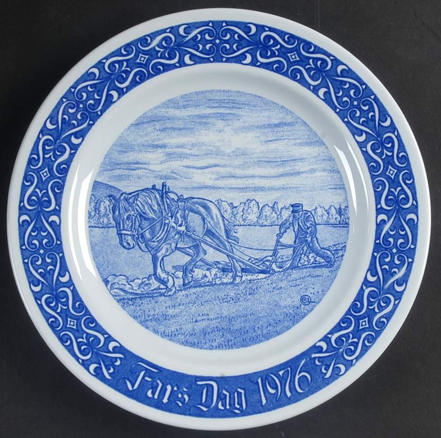 Fathers Day Plate Plowing - Boxed by Rorstrand-1
