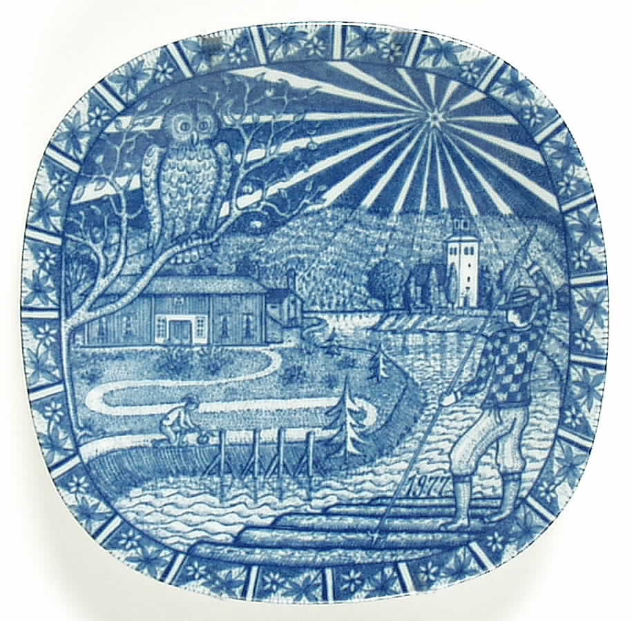 Rorstrand Christmas Plate Nils In Varmland - No Box by Rorstrand-1