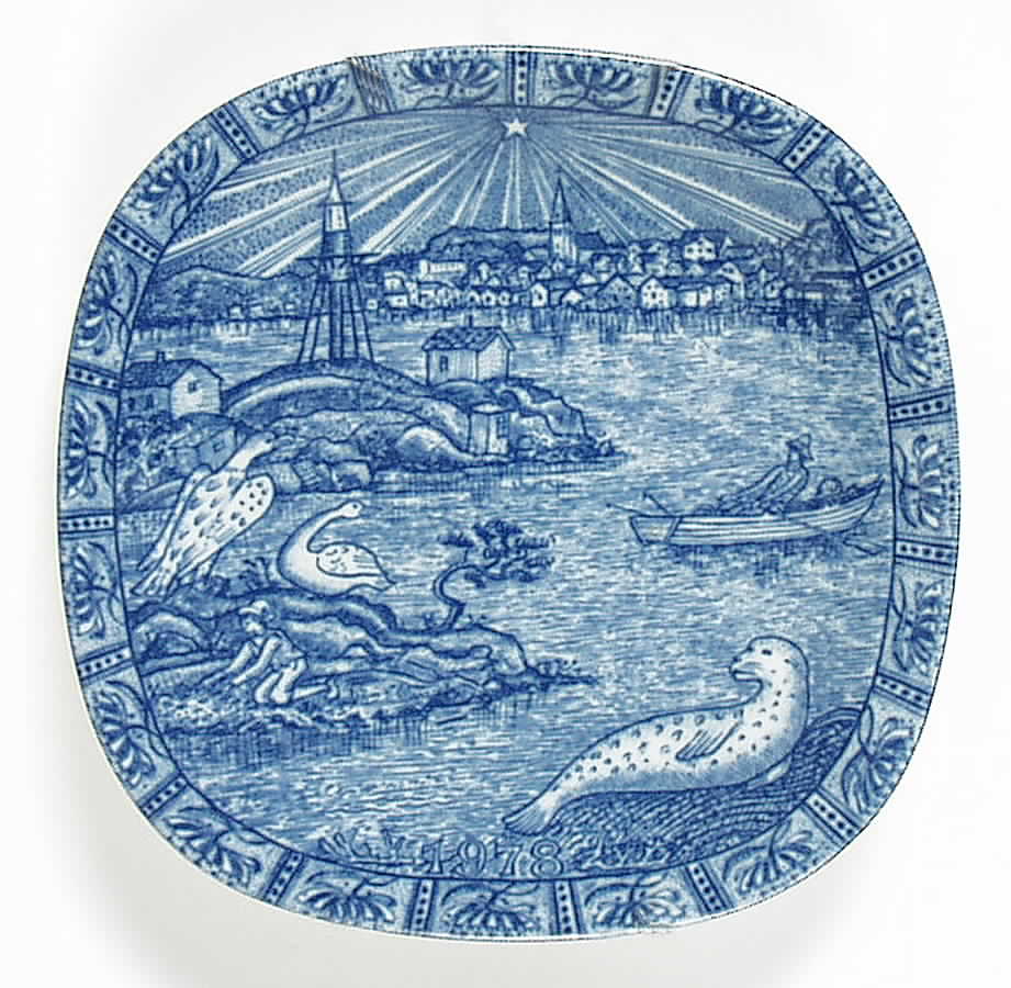 Rorstrand Christmas Plate Nils In Fjallbacka - Boxed by Rorstrand-1