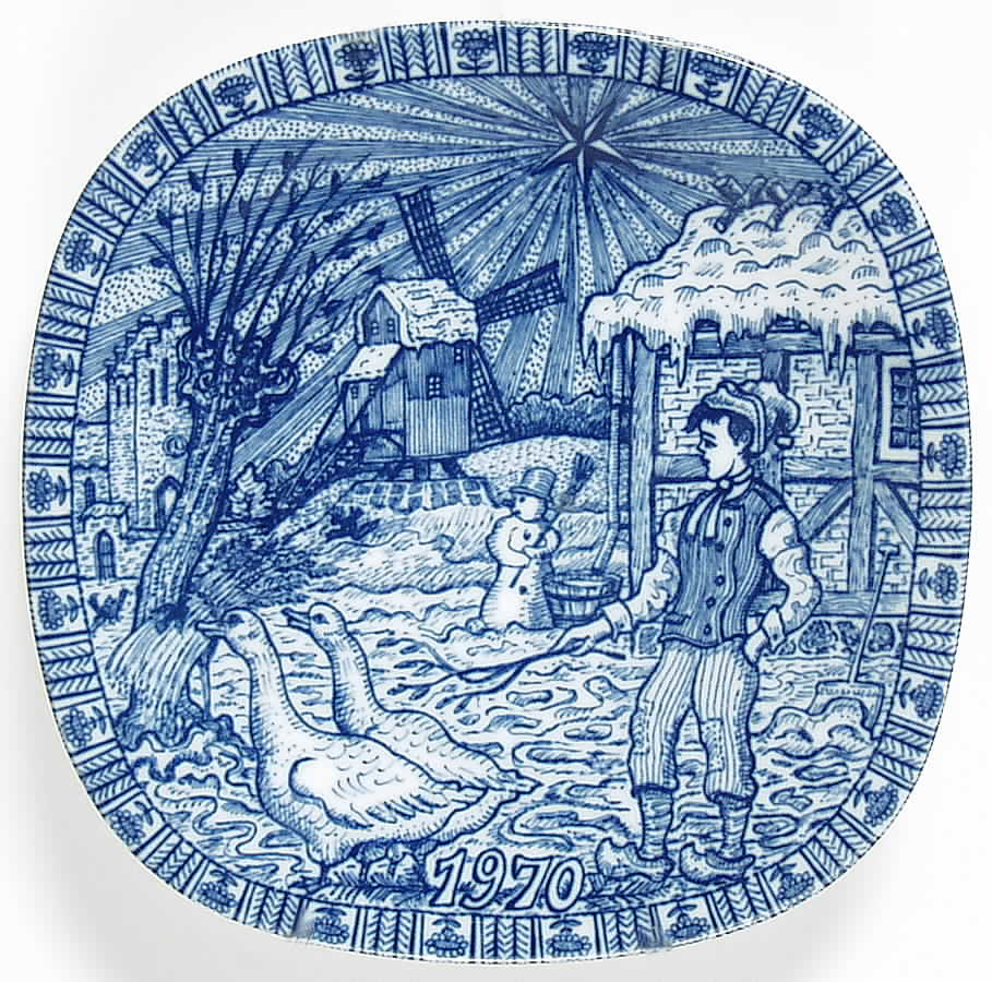 Rorstrand Christmas Plate Nils With His Geese - Boxed by Rorstrand-1