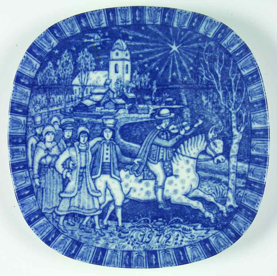 Rorstrand Christmas Plate Dalecarlian Fiddler - No Box by Rorstrand-1