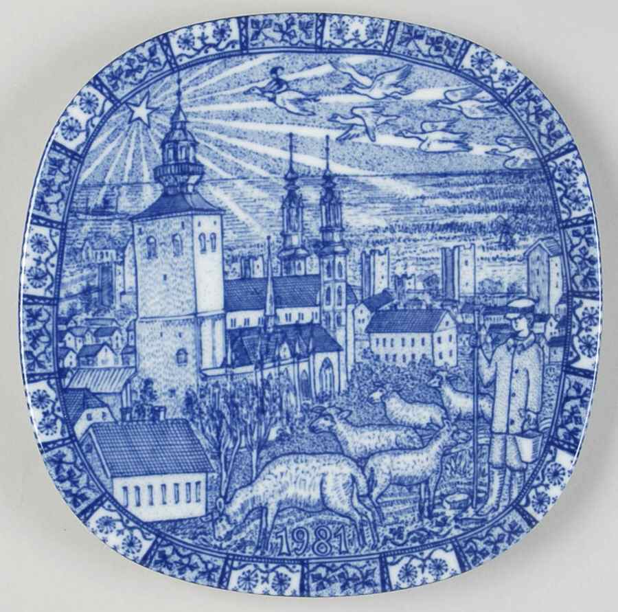 Rorstrand Christmas Plate Nils In Gotland - Boxed by Rorstrand-1