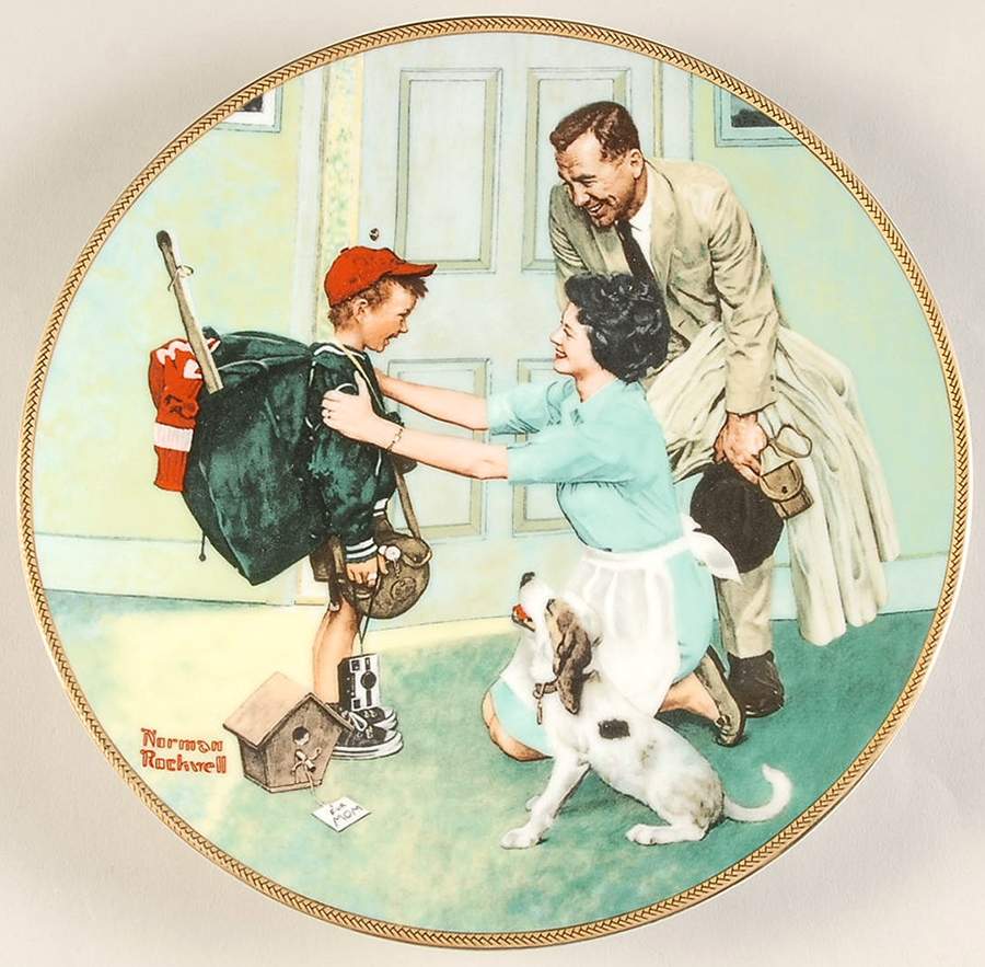 Coming of Age Home From Camp - Boxed by Rockwell Society-1