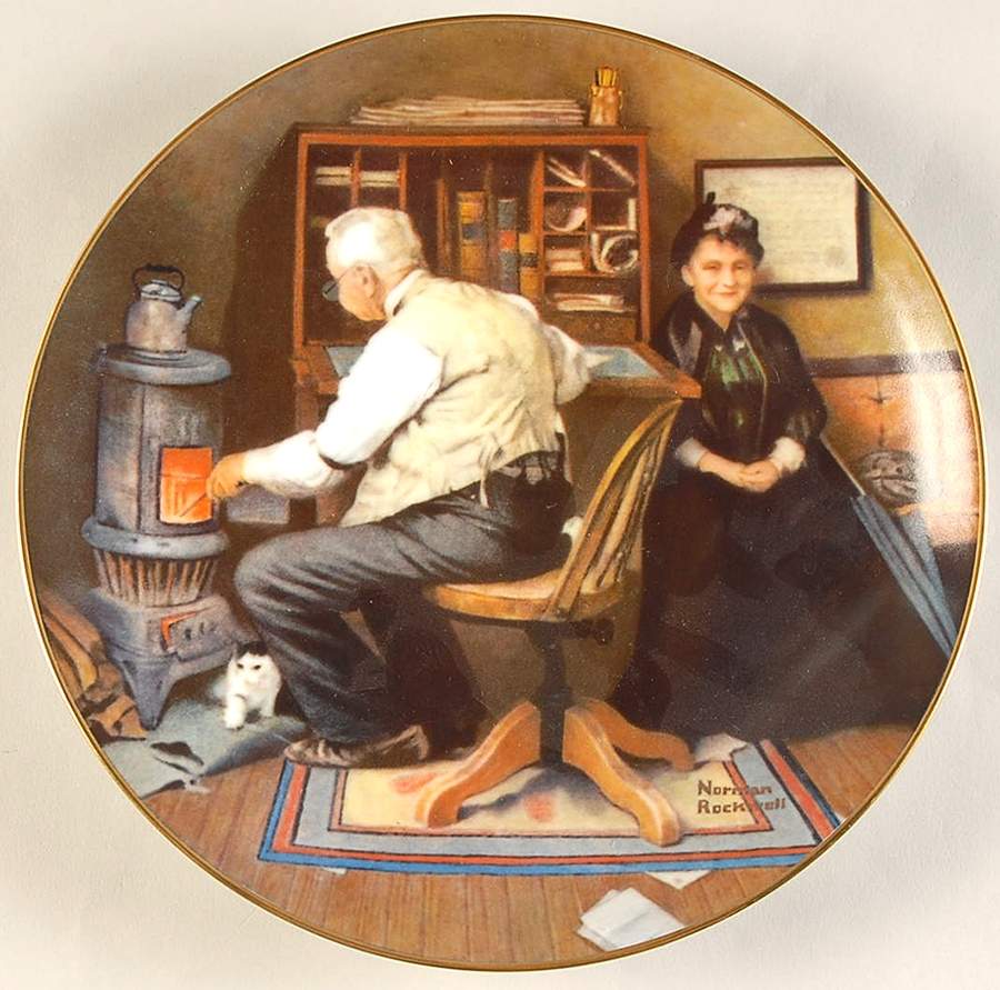 Rockwell's Golden Moments Keeping Company - No Box by Rockwell Society-1