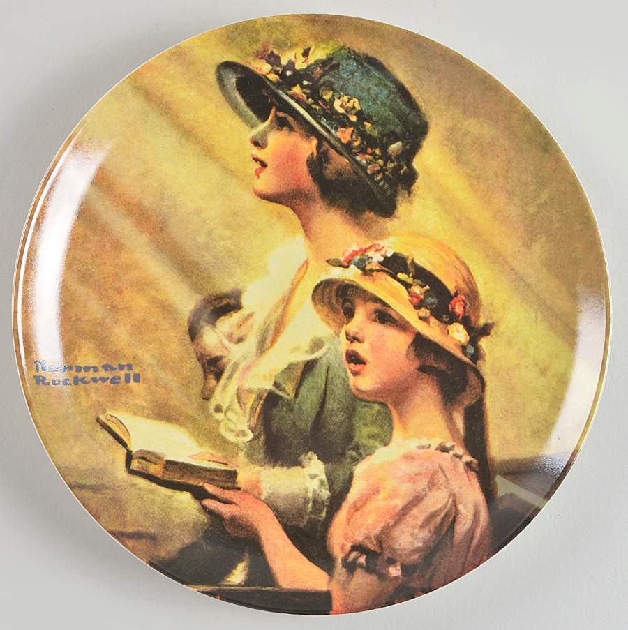Heritage Collection Mother & Daughter Singing - No Box by Rockwell Society-1