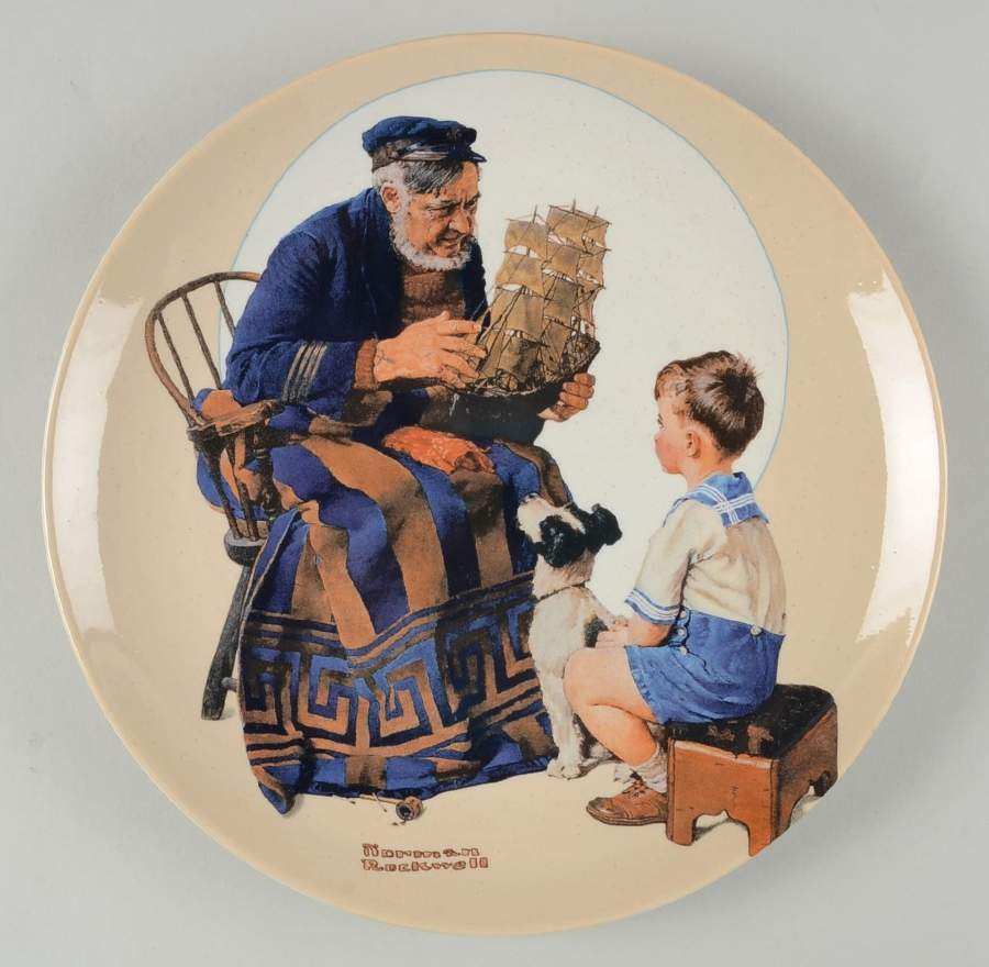 Heritage Collection Sea Captain And Boy - No Box by Rockwell Society-1