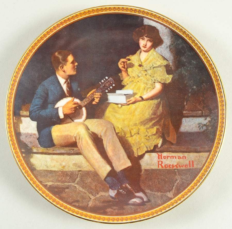 Rediscovered Women Pondering On The Porch - Boxed by Rockwell Society-1