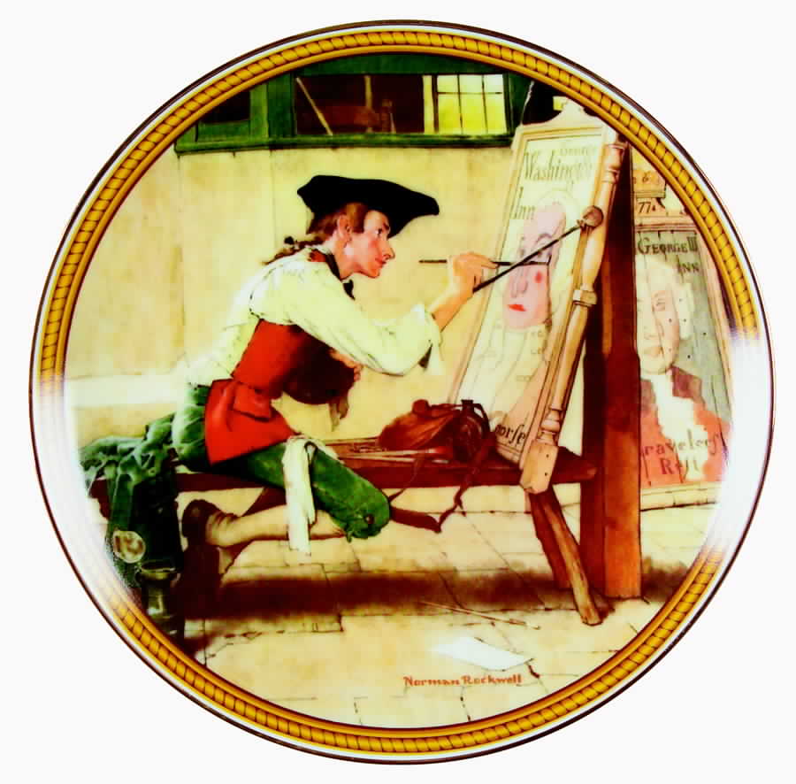 Rockwells Colonials-The Rarest Rockwells Sign Of The Times - Boxed by Rockwell Society-1