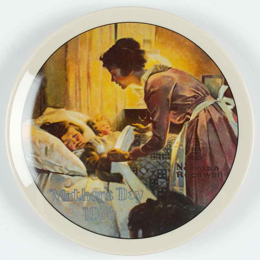 Mothers Day Plate A Mother's Love - No Box by Rockwell Society-1