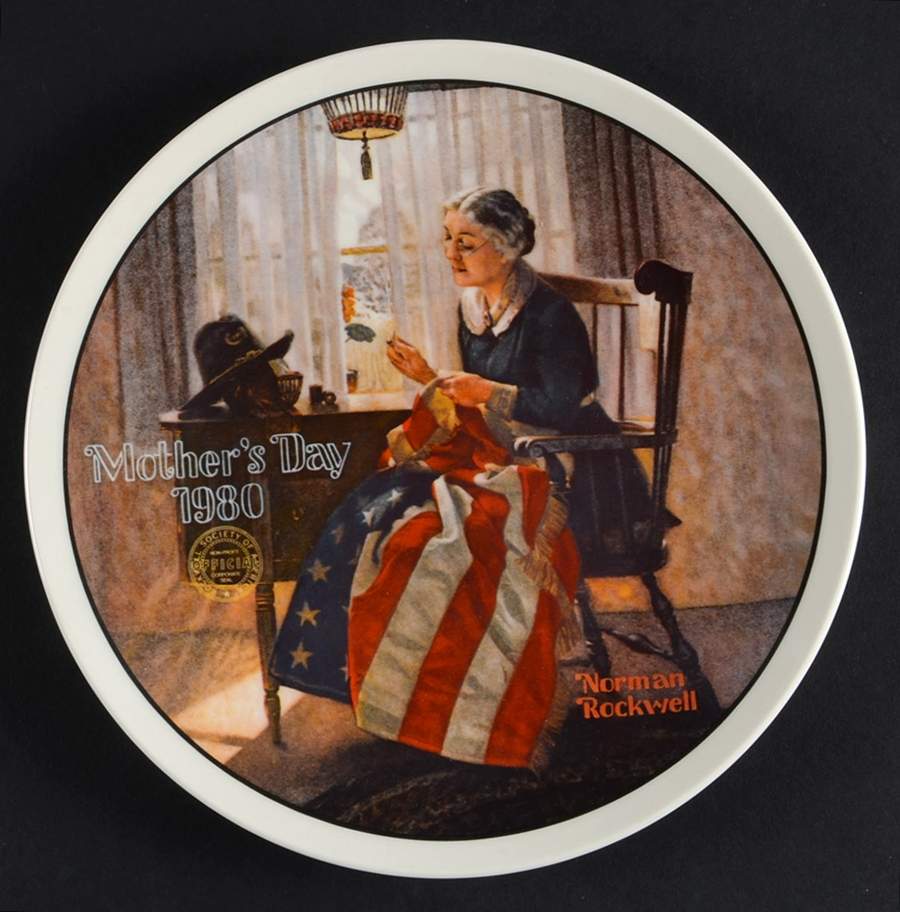 Mothers Day Plate A Mother's Pride - No Box by Rockwell Society-1