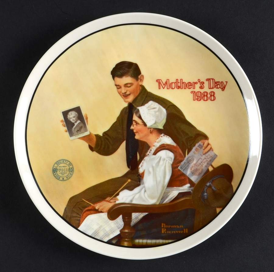 Mothers Day Plate My Mother - No Box by Rockwell Society-1