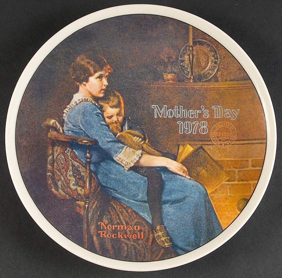 Mothers Day Plate Bedtime - Boxed by Rockwell Society-1
