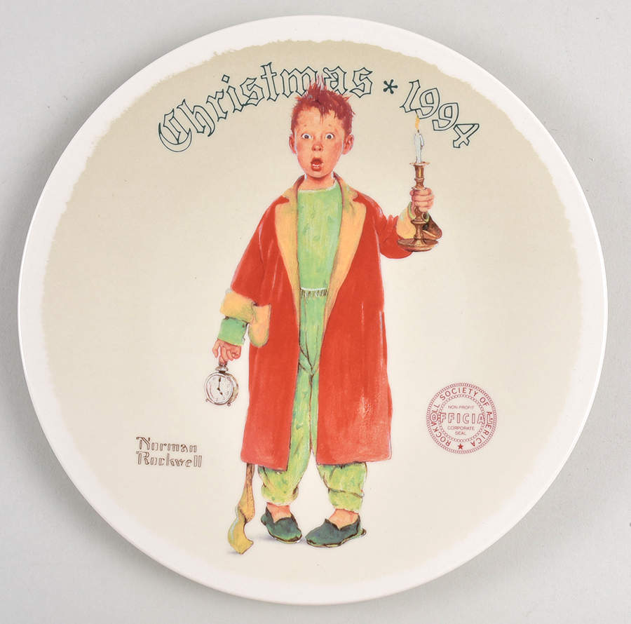 Annual Christmas Plate Christmas Marvel - No Box by Rockwell Society-1