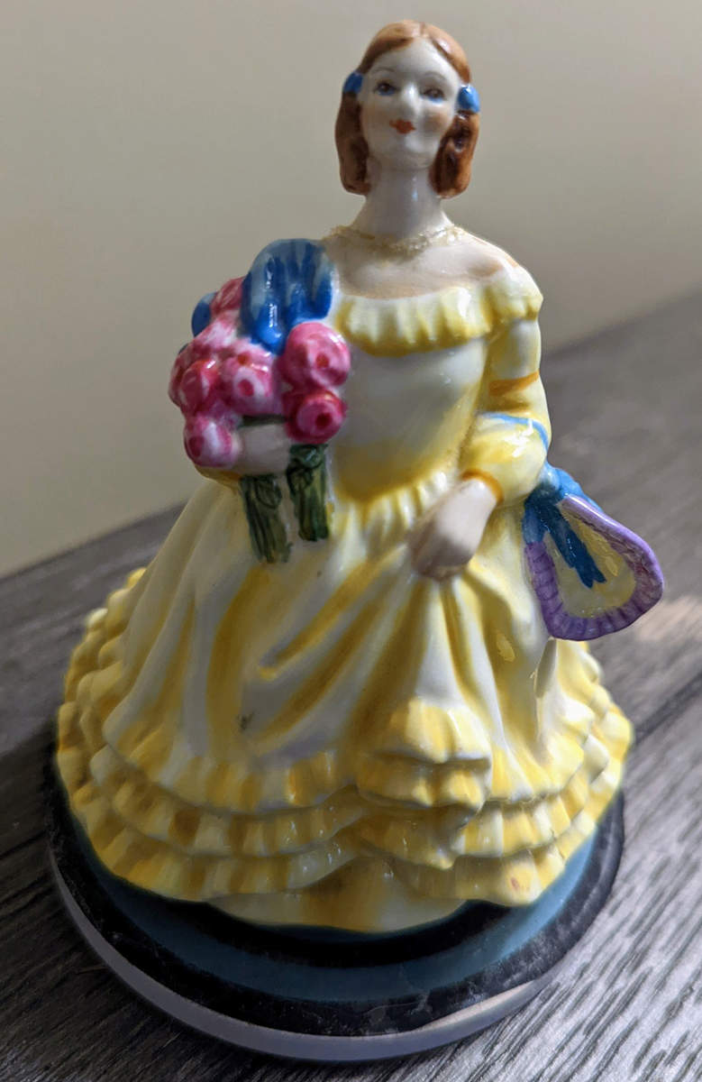 Royal Worcester Figurine June-Yellow Dress - No Box by Royal Worcester-1