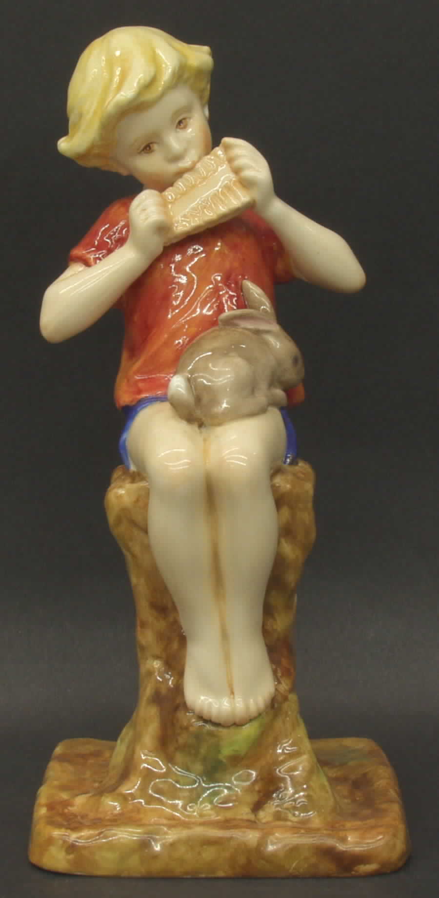 Royal Worcester Figurine Peter Pan-Red Shirt - No Box by Royal Worcester-1
