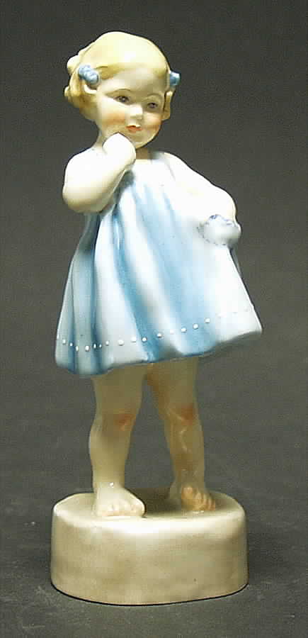 Royal Worcester Figurine Only Me-Blue - No Box by Royal Worcester-1