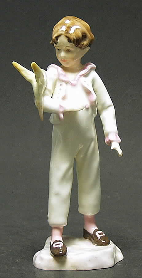 Royal Worcester Figurine The Parakeet-Pink Frills, Yellow Bird - No Box by Royal Worcester-1