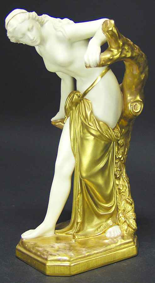 Royal Worcester Figurine Bather Surprised - No Box by Royal Worcester-1
