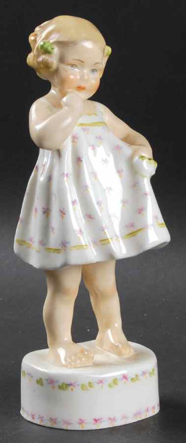 Royal Worcester Figurine Only Me-Floral Dress - No Box by Royal Worcester-1